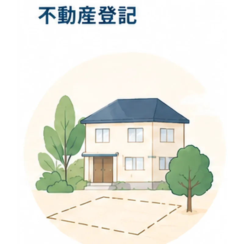 不動産登記を表すイラスト